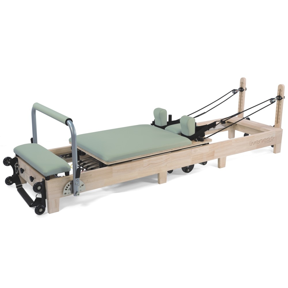 Liveness Reformer in legno di quercia naturale pieghevole PTX-3000 Colore Green Tea